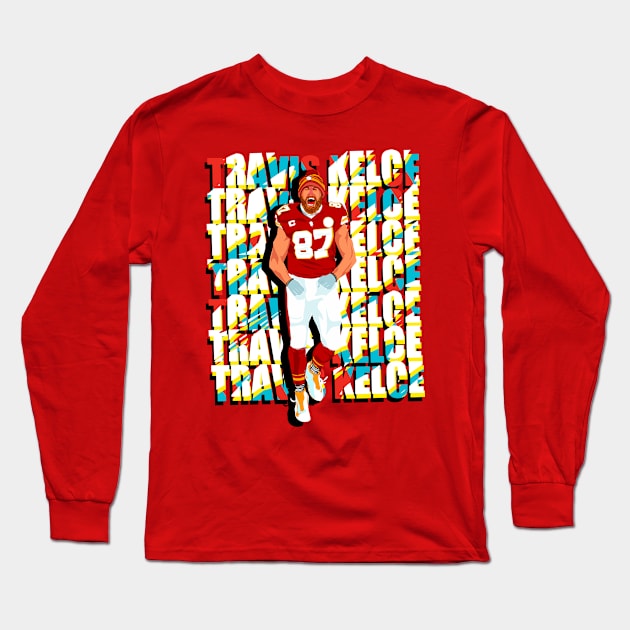 Travis KELCE celebrate Long Sleeve T-Shirt by Mic jr